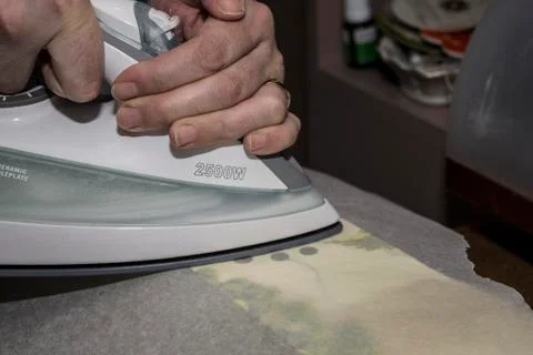 Working decoupage Foto stock