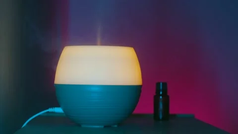 Working diffuser. Closeup Stock Footage 230623247