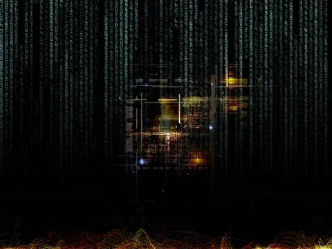 Working Digital Network 스톡 일러스트
