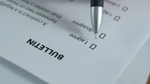 Working with the document "Bulletin". Stock Footage 157866811