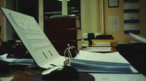 Working with documents Stock Footage 44258234