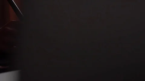 Working with Drawing tablet for a computer Stock Footage 69784326