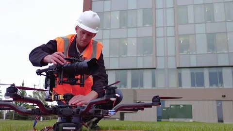 Working on Drone Video stock 85027964