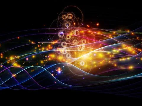 Working Dynamic Network 스톡 일러스트