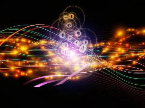 Working Dynamic Network 스톡 일러스트