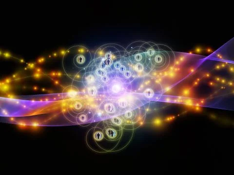 Working Dynamic Network Stock Illustration