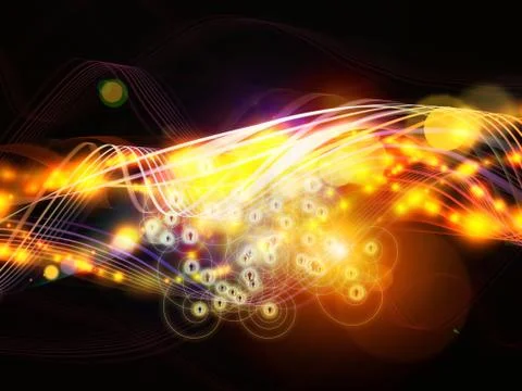 Working Dynamic Network Stock Illustration