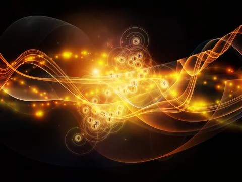 Working Dynamic Network Stock Illustration
