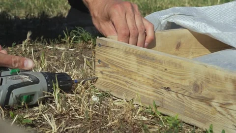 Working with an electric screwdriver Stock Footage 314310645