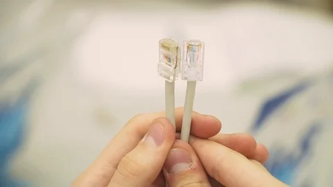 Working with electronic constructor Stock Footage 86856504