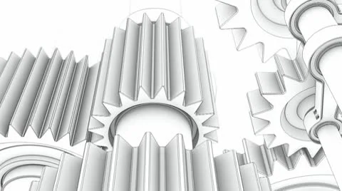 Working engine sketch Video stock 8848039