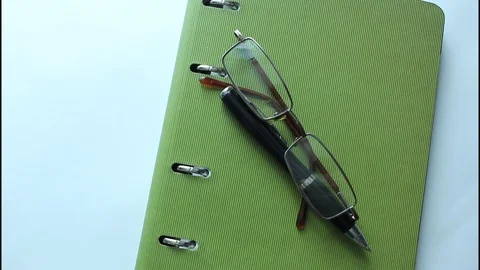 Working environment on the desk in the office, Vídeo Stock 88585086