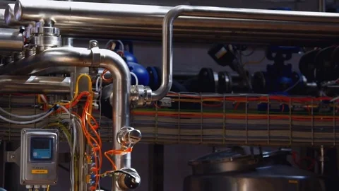 Working Equipment in Facility Close-up Stock Footage 81698122