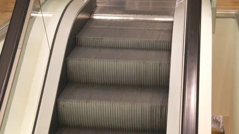 Working escalator Stock Footage 80027159