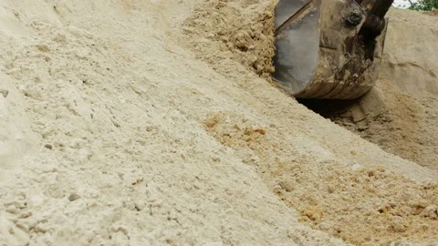 Working excavator on a modern construction site Stock Footage 88981564