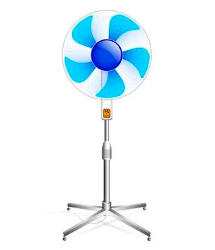 Working floor fan Illustrazione stock