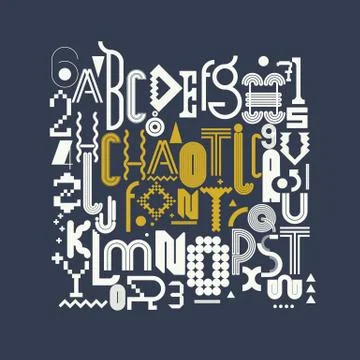 Working font Illustrazione stock