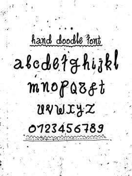 Working font Stock Illustration