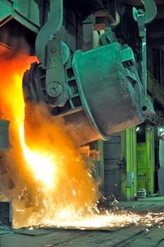 Working in a foundry Stock Photos