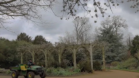 Working on the gardens Stock Footage 143664891