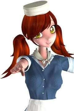 Working girl Stock Illustration
