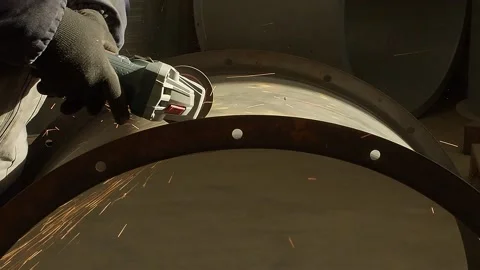 Working With Grinder Stock Footage 149333638