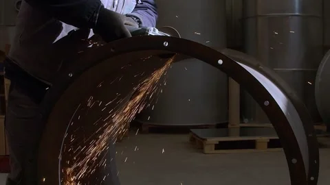 Working With Grinder Stock Footage 149334453