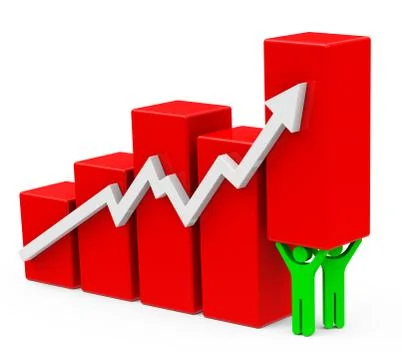 Working for growth Stock Illustration