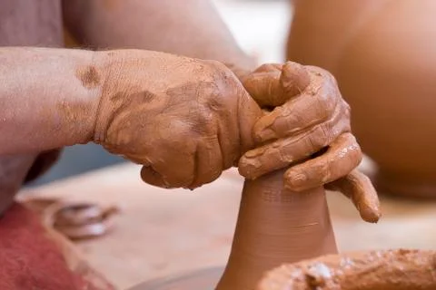 Working hands. Stock Photos