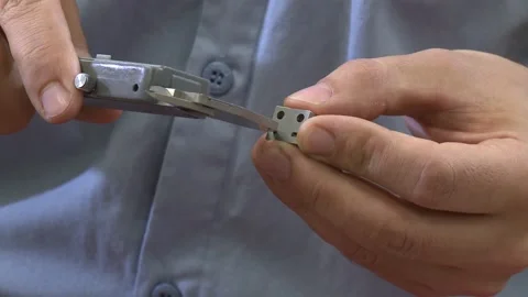 Working hands precision machinery Stock Footage 167483158