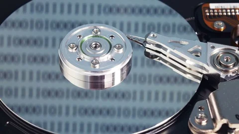 Working hard disk drive Stock Footage 70210193