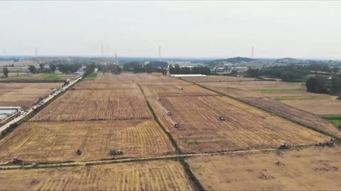 Working harvester Stock Footage 235111288