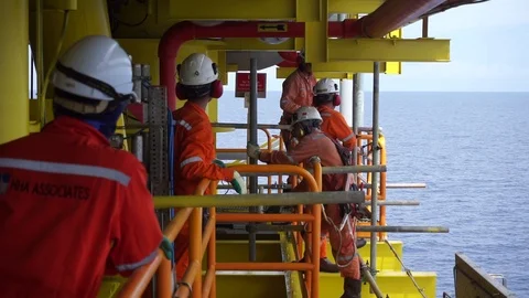 Working at height and overboard. Vídeos de archivo 94563268