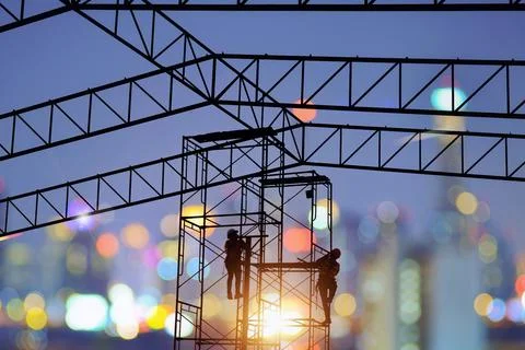 Working at height equipment. Stock Photos