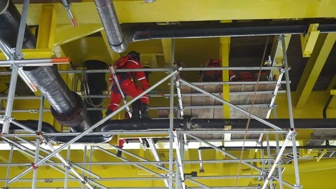 Working at height. Stock Footage 94562312