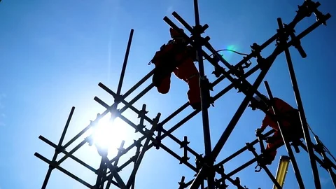 Working at height. Stock Footage 106763967