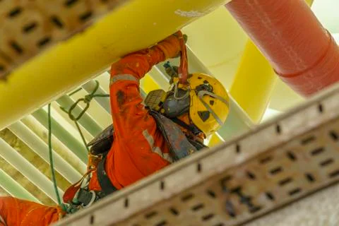 Working at height Stock Photos