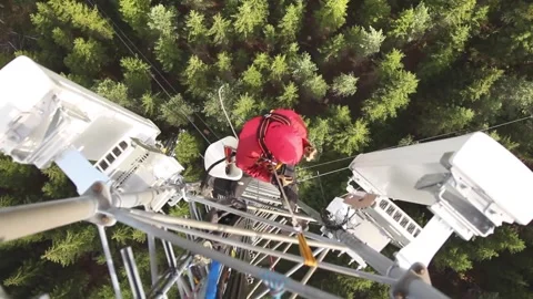 Working at Heights Stock Footage 316764866