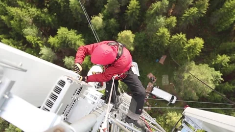 Working at Heights Stock Footage 316764867