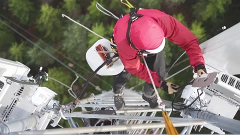 Working at Heights Stock Footage 316764868