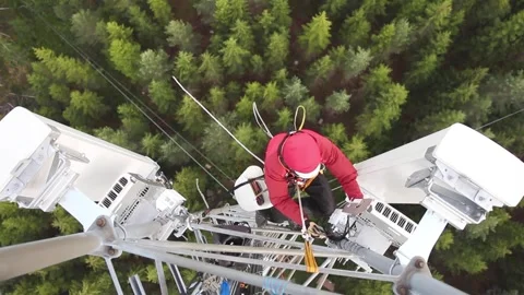 Working at Heights Stock Footage 316764872
