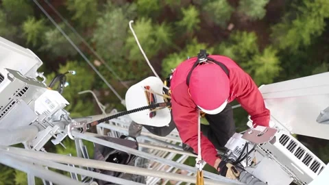 Working at Heights Stock Footage 316764873