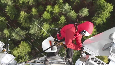 Working at Heights Stock Footage 316764879