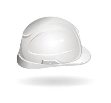 Working helmet side view. Hard hat icon Stock Illustration