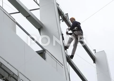 Working high danger Stock Photos