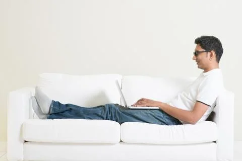 Working from home concept. Stock Photos