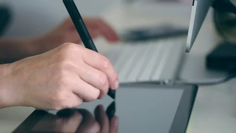 Working at home Video stock 88439405