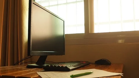 Working from home Video stock 127740981