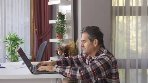 Working in the home office. Stock Footage 221661514