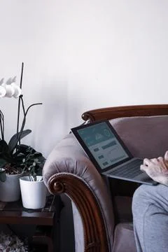 Working as home office Stock Photos